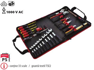 Trusă pentru electrician TSE2 VDE-1000 V